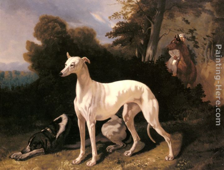 Alfred Dedreux A Greyhound In An Extensive Landscape